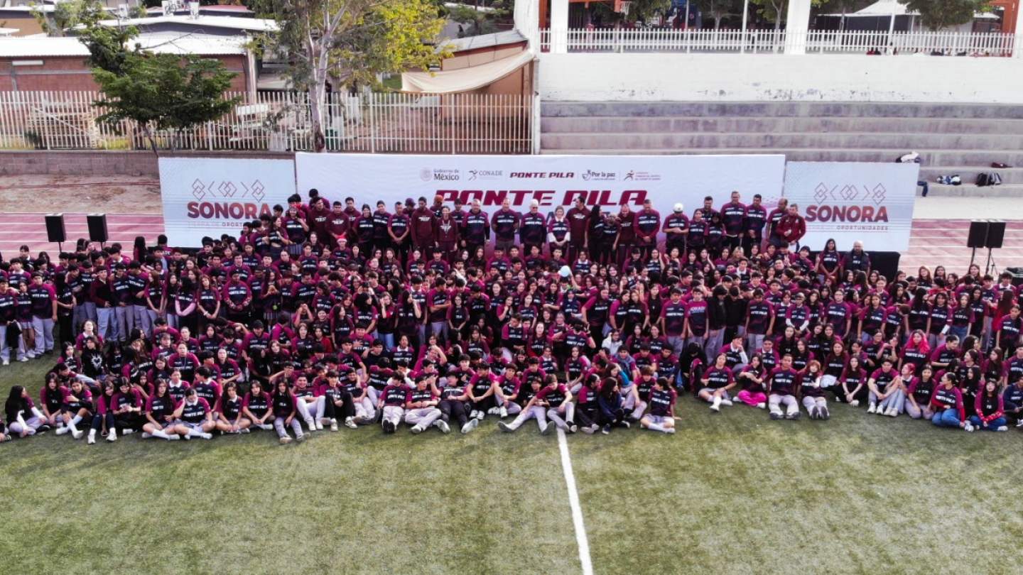 EL ‘PONTE PILA’ REALIZA ACTIVACIÓN FÍSICA MASIVA EN LAS INSTALACIONES DEL COBACH VILLA DE SERIS 